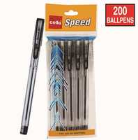 Cello Speed Ballpen - Pack of 200 (Black)