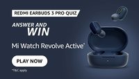 Amazon Redmi Earbuds 3 Pro Quiz Answer and Win Mi Watch Revolve Active 