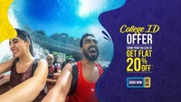 Wonderla College ID Offer : Flat 20% off for college students below the age of 22 years (Hyderabad & Bangalore)