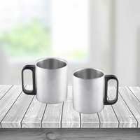Supercoin Offer : Flipkart SmartBuy Steel Pack of 2 Stainless Steel Coffee Mugs for ₹1 + 599 supercoins