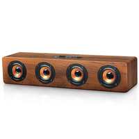 Live Tech Milan Wireless Wooden Speaker with Powerful Sound BS02 (Milan-Brown)

