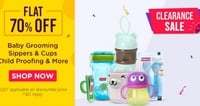 Firstcry Clearance Sale Select Products at Flat 70% Off 