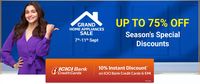 Flipkart’s Grand Home Appliances Sale Upto 75% off + 10% Instant Discount with ICICI Bank Cards & Credit EMI Transactions. | 7th - 11th September 2021