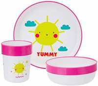 Mothercare Three-Piece Feeding Set - Sunshine, Multicolor, 6-18m
