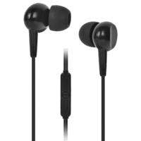 Gizmore Giz In-Ear Wired Earphone with Mic (Water Resistant, ME314_BLK, Black)


