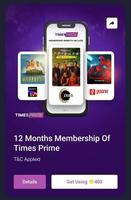 12 Month membership of Times Prime @400 FK Supercoins