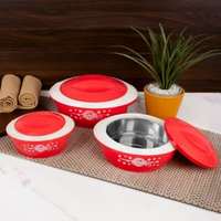 Supercoin offer : Flipkart SmartBuy Classic Pack of 3 Thermoware Casserole Set for ₹99 + 700 supercoins