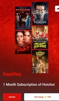 1 Month Subscription of Hoichoi For 149 supercoin