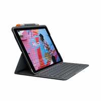 10% Coupon - (Renewed) Logitech Slim Folio Integrated Keyboard Case with Bluetooth for iPad 7th Generation-10.2" Inch 