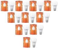 Halonix 10 Watt B22 LED Cool Day Light Bulb, Pack of 10, White