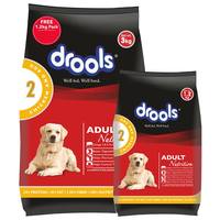 Drools Chicken and Egg Adult Dog Food, 3 kg with Free 1.2 kg
