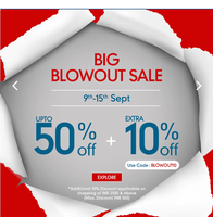 Mothercare Big Blowout Sale - Upto 50% Off + Extra 10% Off On Baby Products