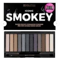 back - Makeup Revolution London Iconic Palette - Smokey 13 gm