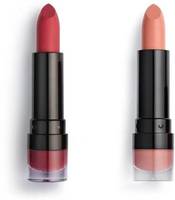 Makeup Revolution London Set of 2 Matte Lipsticks - Destiny 133 & Crush 111 + 10% extra discount on shopping above Rs 899