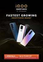 Amazon IQOO Quest Days 15 - 18 Sep | Up to Rs.2000 Off Using Icici CC | Extra Rs.2000 On Exchange