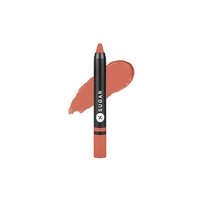 SUGAR Cosmetics Plush Crush Creme Crayon Lipstick - 01 Bourbon Bree (Peach Brown)