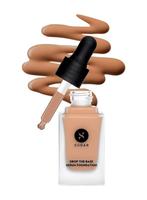 SUGAR Cosmetics Drop The Base Serum Foundation (Medium Deep, Golden Undertone) Full Coverage Waterproof Matte Finsh
