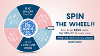 The Moms co. Spin the Wheel & get BOGO deals, Flat 35% off & much more +Get Mini Face wash on All orders