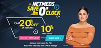 Get Flat 20% OFF on Medicines + 10% NMS Cash on Netmeds Orders