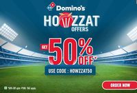 Dominos - 50% off upto 100 on Above Rs.99 Cart Value (Till 1 OCT)