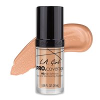 L.A GIRL PRO Coverage HD Foundation, Porcelain, 28ml