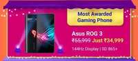 UPCOMING | ASUS ROG Phone 3 @ 34999 + 10% Off on Axis/ICICI Cards / Assured Paytm Cashback