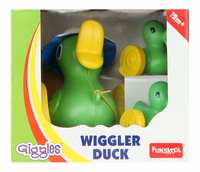 Giggles - Wiggler Duck , Pull along toy, Encourages walking,Funny walking style, 18 months & above, Infant and Preschool Toys