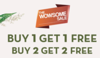 Buy 2 Get 2 Free on WOW products in extended part of The WOWsome Sale (only for today) 