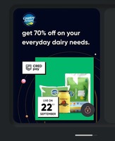 [Live] Country Delight Get 70% discount through cred pay [Sep 22nd]