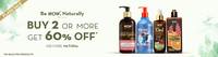 WOW- Flash Sale Buy 2 or More Products Get 60% off [New Products Added]