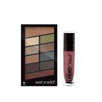 Lowest - Wet n Wild Wet N Wild Eyeshadow & Liquid Lipstick Combo (Comfort Zone, Rebel Rose), Multicolor, 2 Pieces