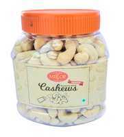 Miltop Premium Roasted and Salted Cashew jar Packing, 450gm
