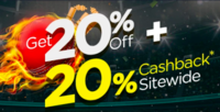 The Man Company T20 offer :  Flat 20% off + 20% Cashback Sitewide (till 26th)