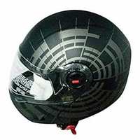 Steelbird SB-41 ABS Foam Oscar Matrix Matt Black and Grey with Plain Visor, 600mm