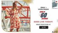 (Live at 6 PM for 1 Min) Ajio Big Bold Prebuzz Sale Loot Offer - Buy Only & Veromoda Apparels (App Only)