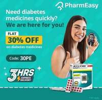 Flat 30% off on Diabetes Medicines on Pharmeasy (Selected Users)
