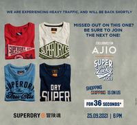 Ajio Loot Superdry sale Clothes at Rs.1 at 6 PM | Only On Ajio App
