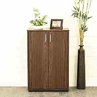 Home Centre Helios Lewis Mustang Brown Engineered Wood 2 Door Storage Unit
