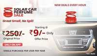 Droom Solar Car Perfume Sale at Rs.9 starts At 10am 