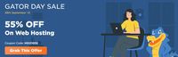 Gator Day Sale - 55% OFF On Web Hosting Today Only