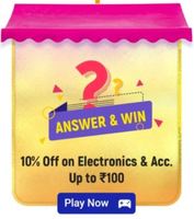 Flipkart Quiz ANSWER & WIN 10% Off on Electronics & Accessories Up to ₹100