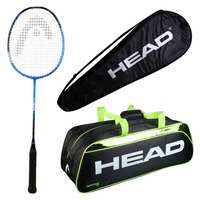 HEAD Head Ignition 200 Badminton Racquet Set with Inferno 70 Green kitbag