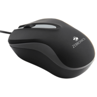 Zebronics USB Optical Mouse (Advanced Optical Sensor Technology, ZEB-Wing, Gray)

