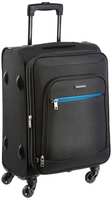 Aristocrat Nile Polyester 54 cms Black Soft Sided Carry-On (STNILW54BLK)