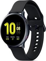 SAMSUNG Galaxy Watch Active 2 Aluminium Smartwatch (Black Strap, Regular)