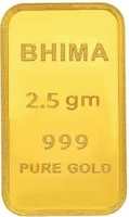 (Lowest) - 24k (999) Bhima Jewellers Pure Gold Bar 2.5gm at per gram INR 4521.24 (ICICI Users)