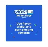 Paytm wow wallet days (1 -7 th oct)