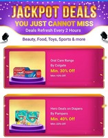 Jackpot Deal - Pampers Diaper @ min 40%