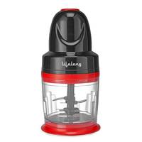 Lifelong iChop Pro 250W Electric Chopper Chop, Mince, Puree, Whisk | Double Blade Tech (Black)