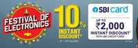Reliance Digital : Festival of electronics sale 3rd - 10 oct + upto 2000 instant discount with sbi credit card